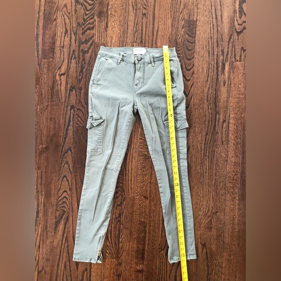 FRAME Women's 27 Service Cargo Skinny Pant Jeans in Platoon - EUC! - Picture 9 of 12